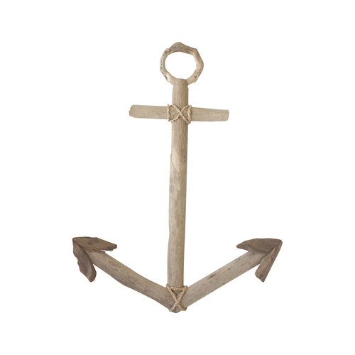 Darlin Driftwood 60x46cm Anchor Wall Art Hanging Home Decor Brown