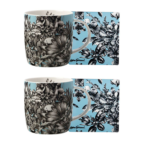 2x Maxwell & Williams Marini Ferlazzo Uoouoo 370ml Mug & Coaster - Vombatus Uoo