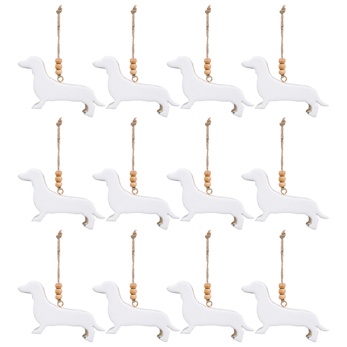 12PK LVD Dachsund Hanger Decorative Sculpture Home/Lounge Decor