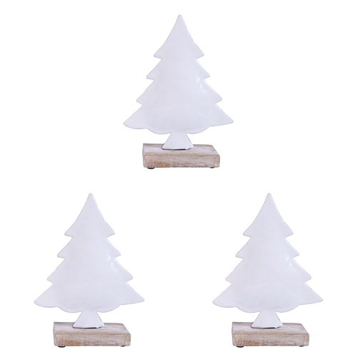 3PK LVD Xmas Tree Assorted Pink Decorative Sculpture Home/Lounge Decor