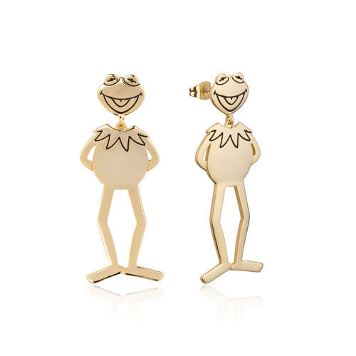 Couture Kingdom Disney The Muppets Kermit The Frog Drop Earrings 6cm Gold