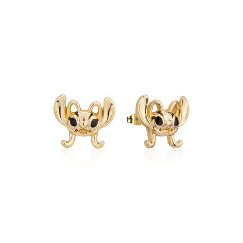 Couture Kingdom Disney Lilo and Stitch Angel Stud Earrings Gold