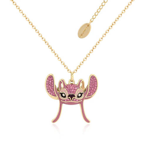 Couture Kingdom Disney Lilo & Stitch Crystal Angel Necklace - Gold