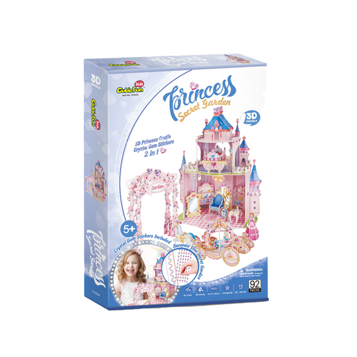 92pc CubicFun Princess Secret Garden 3D Puzzle Toy 5y+