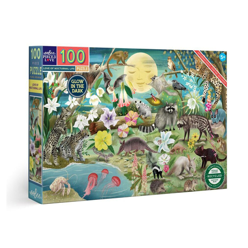 100pc eeBoo Jigsaw Puzzle Love of Nocturnal Life 61x40.6cm Educational Game 5+