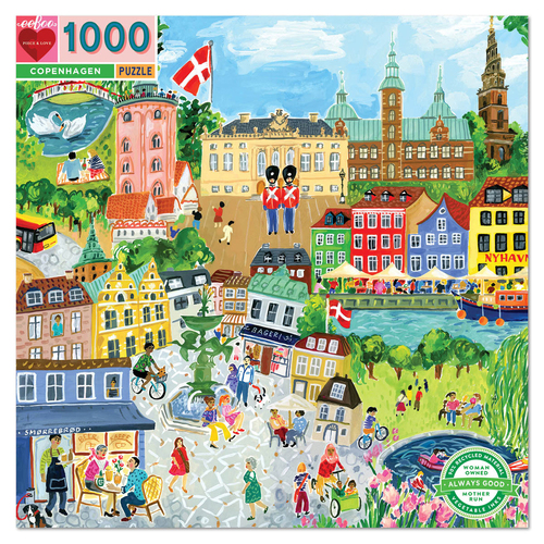 1000pc eeBoo Jigsaw Puzzle Play Game Copenhagen 14+