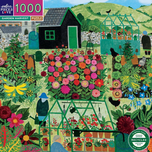 1000pc eeBoo Jigsaw Puzzle Game Garden Harvest 14+