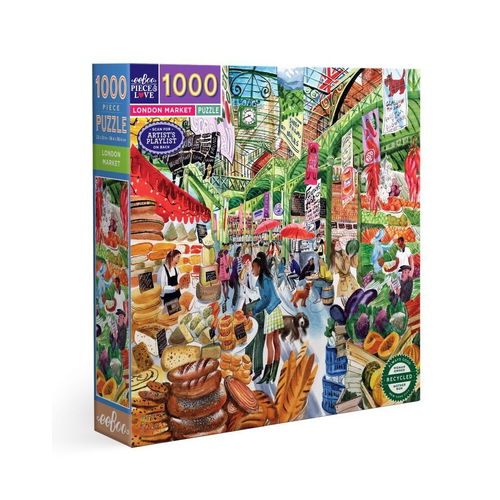 1000pc eeBoo Jigsaw Puzzle Game London Market 14+