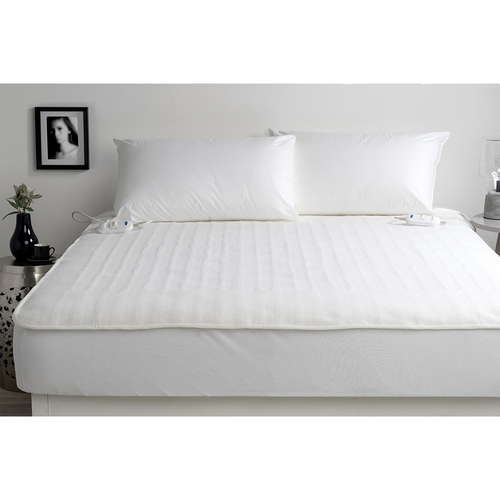 Jason Fully Fitted Double Bed Washable Electric Blanket - White