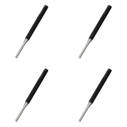 4PK Eclipse Pro Tools Pin Punch C/Steel Hardened Point 100x2.3mm - Black