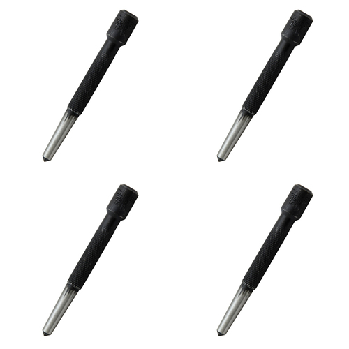 4PK Eclipse Pro Tools Centre Punch C/Steel Hardened Point 100x6.35mm - Black