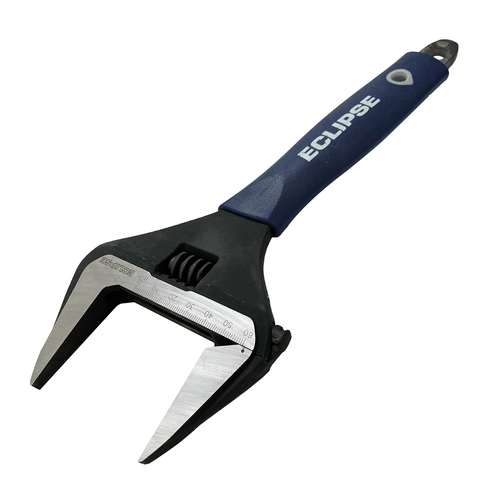 Eclipse Pro Tools Extra Wide Jaw Adjustable Steel Wrench 300mm - Blue