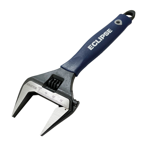 Eclipse Pro Tools Extra Wide Jaw Adjustable Steel Wrench 200mm - Blue