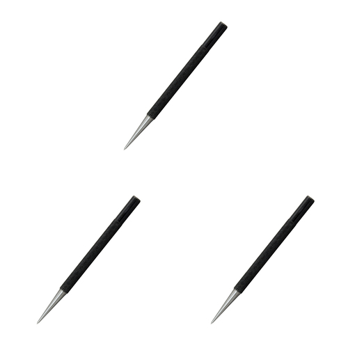 3PK Eclipse Pro Tools Machinists Scriber Single Ended Point 114mm - Black