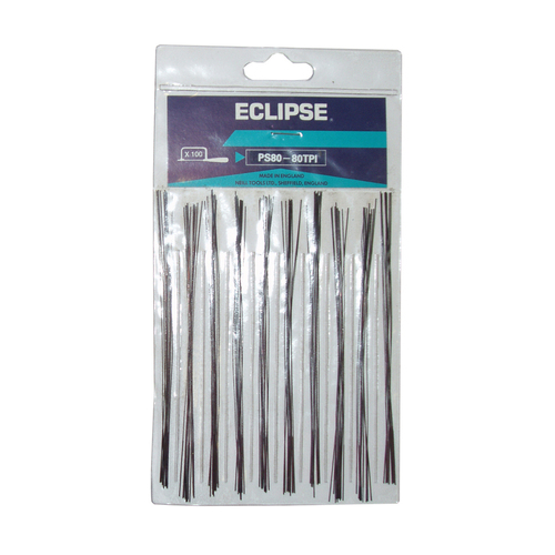 100pc Eclipse Pro Tools Blade Piercing Saw 32-Teeth Per Inch 125mm