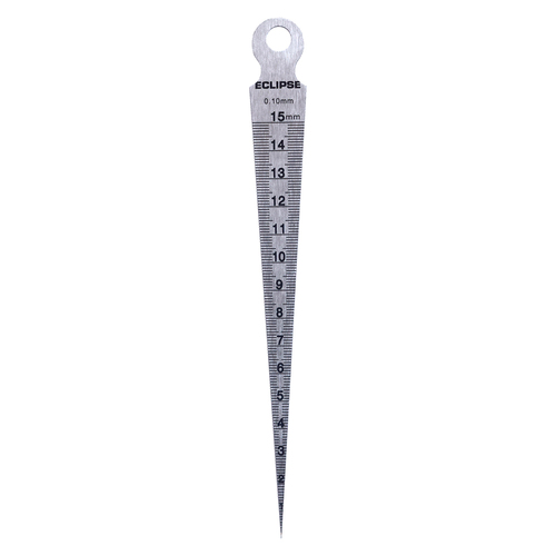 Eclipse Pro Tools Taper Gauge Metric 1-15mm - Silver