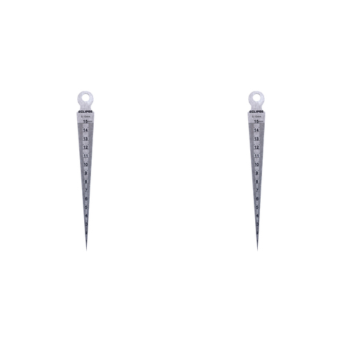 2PK Eclipse Pro Tools Taper Gauge Metric 1-15mm - Silver