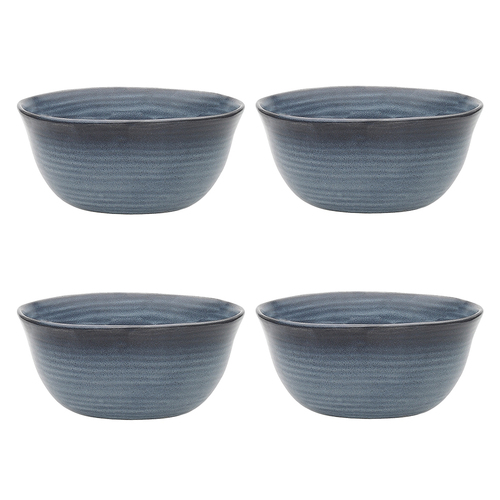 4PK Ecology Ottawa Indigo Round Noodle Serving Bowl 15.5cm