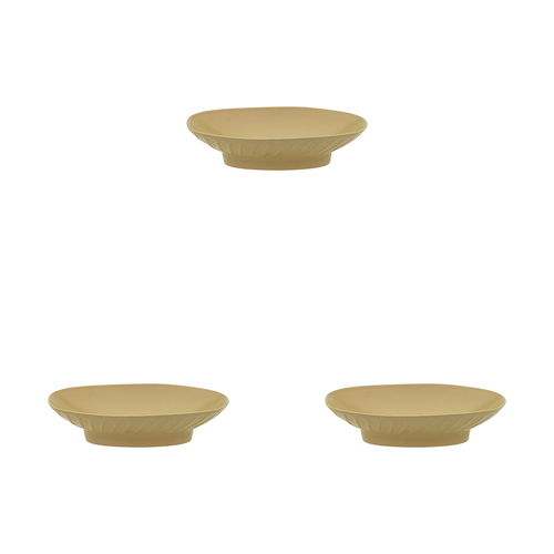 3PK Ecology Portsea Oval Footed Serveware Dish 20x12cm Ochre