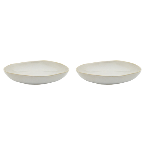 2PK Ecology Ottawa Shallow Serveware Dining Bowl 28x5cm Oyster