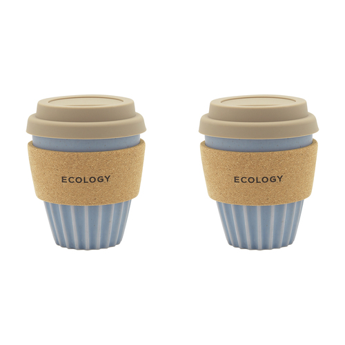 2PK Ecology Wander Coffee Tumbler Carry Cup 300ml Blue