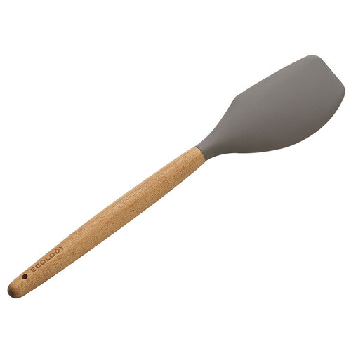 Ecology Provisions 31.5cm Acacia & Silicone Spatula - Grey