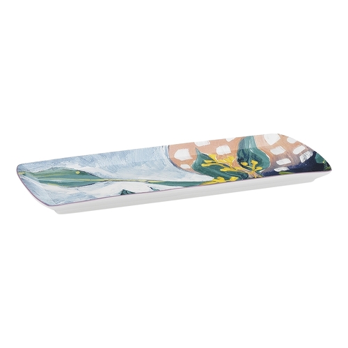 Ecology Bloom New Bone China Rectangular Serving Platter 35cm