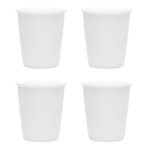 4PK Ecology 280ml Canvas Latte/Tea Cup Tableware - White