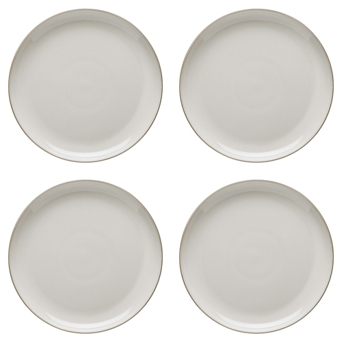 4PK Ecology Stoneware Dinnerware Element Dinner Plate 26.5cm Blanc