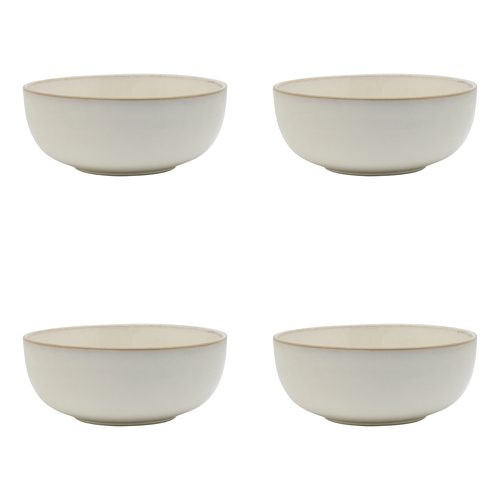 4PK Ecology Stoneware Dinnerware Element Laksa Bowl 20cm Blanc