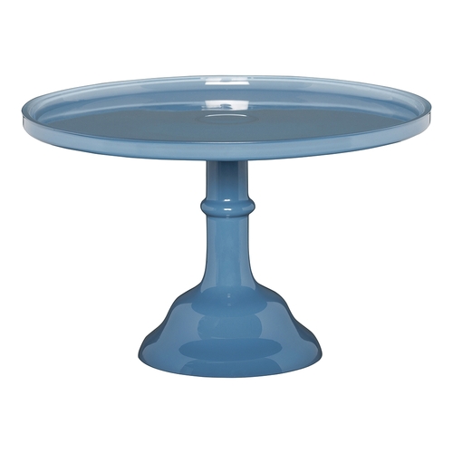 Ecology Glass Torte Cake Stand Dessert Display 29x18cm Storm Blue