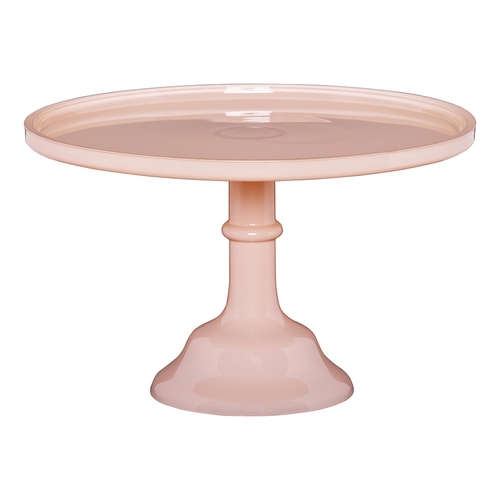 Ecology Glass Torte Cake Stand Dessert Display 29x18cm Blush Pink