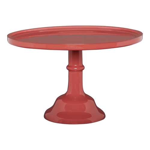 Ecology Glass Torte Cake Stand Dessert Display 29x18cm Lobster Red