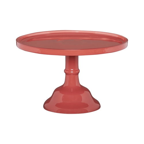 Ecology Glass Torte Cake Stand Dessert Display 25x15.5cm Lobster Red