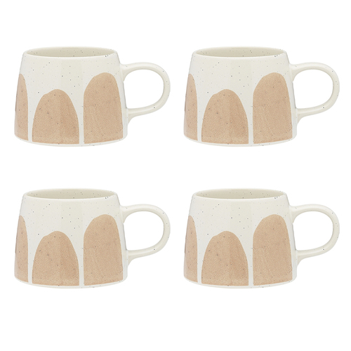 4PK Ecology Nomad Stoneware Soup Drinking Mug 460ml Blush