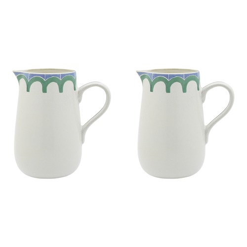 2PK Ecology Stoneware w/ Reactive Graze Arco Jug 1.5L/19.5cm