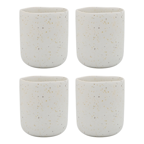 4pc Ecology Domus Stoneware 270ml/9.5cm Cuddle Mug - Ecru