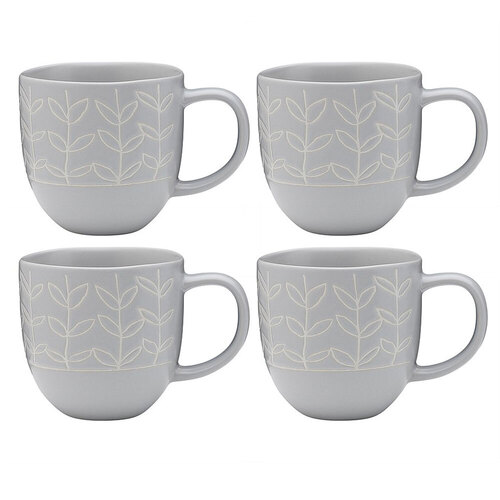 4PK Ecology Dwell Stoneware Drinking Mug - Memphis 340ml