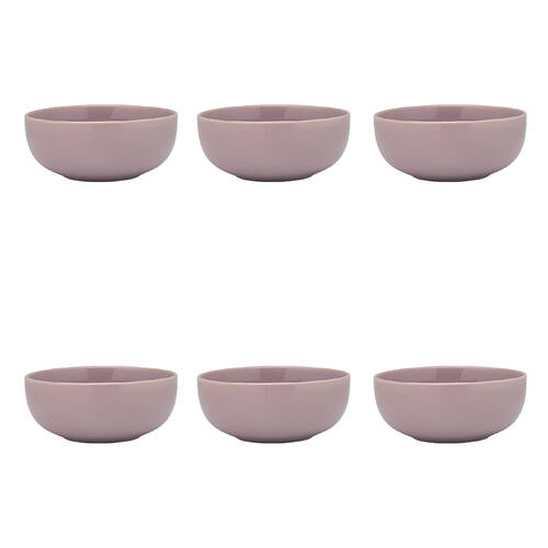 6PK Ecology Element Stoneware Noodle Bowl Tableware 14cm - Lilac