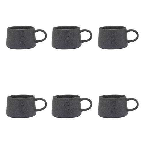 6PK Ecology Ottawa Stoneware Mug Tableware 365ml - Stone