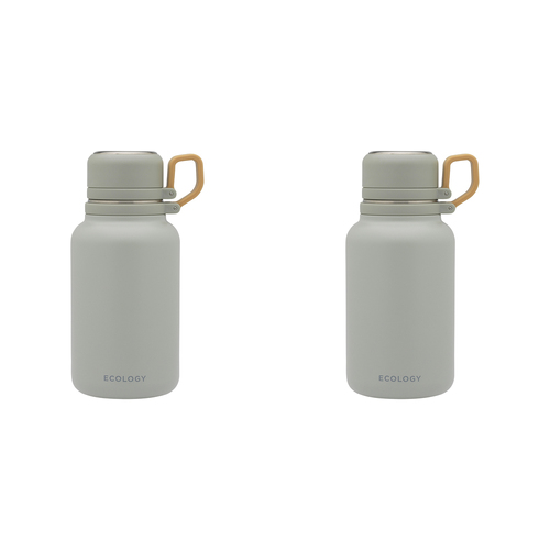 2PK Ecology Stainless Steel Esse Water Drinking Bottle 1L Sage