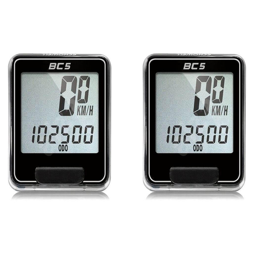 2PK Echowell BC-5 Cycling LCD Wired Computer/Odometer - Black