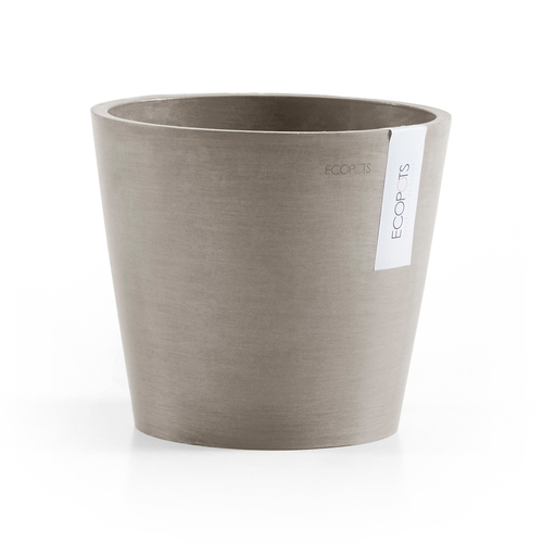 Ecopots Amstersdam 20cm Home Decor Garden Plant Pot Taupe