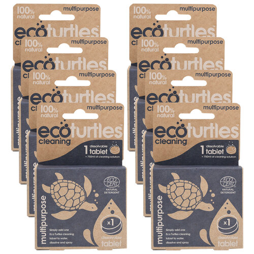 8PK Eco-Cleaning Turtles Multipurpose Single Refill Tablet