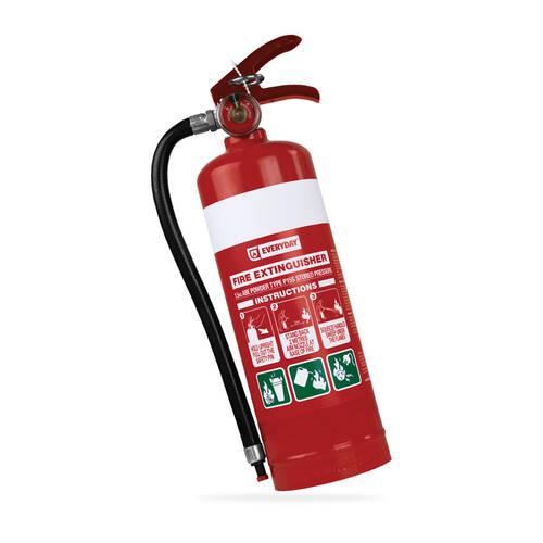 Everyday 1.5kg Dry Powder Fire Extinguisher 3A:10B:E