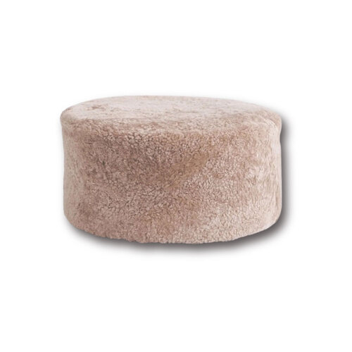 Huxford Grove The Jamieson Sheepskin Ottoman Pouffe 60cm - Nappa