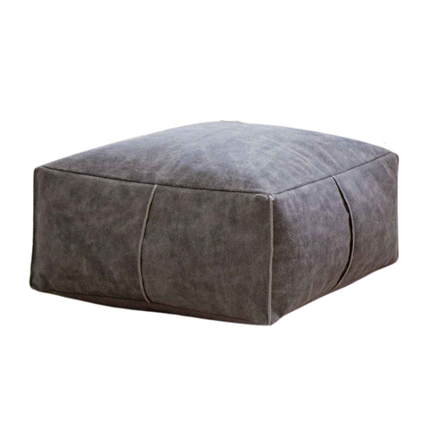 Auskin The Willow Filled Ottoman Square 38x38cm - Grey