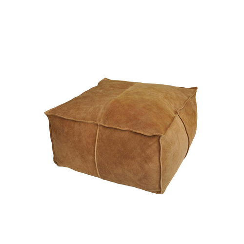 Auskin The Willow Filled Ottoman Square 50x50cm - Camel