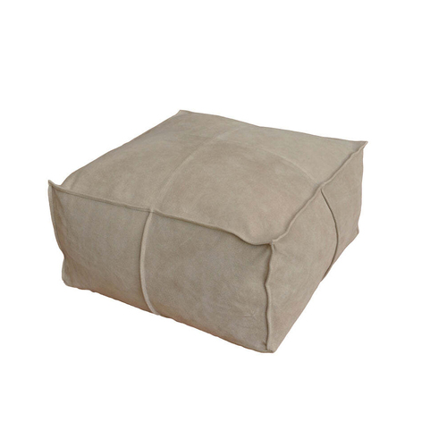 Auskin The Willow Filled Ottoman Square 60x60cm - Light Beige