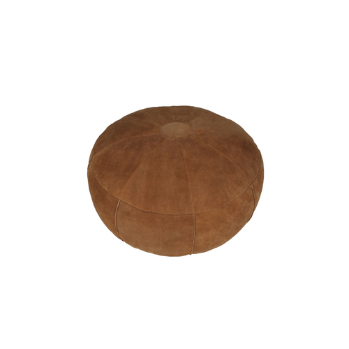 Auskin The Willow Filled Ottoman Round 60x30cm - Camel